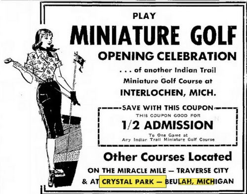 Crystal Park - Jul 1962 Ad